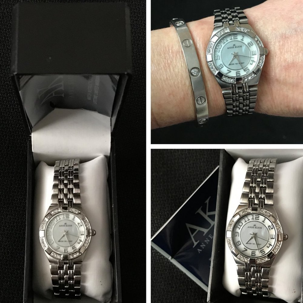 New Swarovski Crystal Accented Bracelet Watch